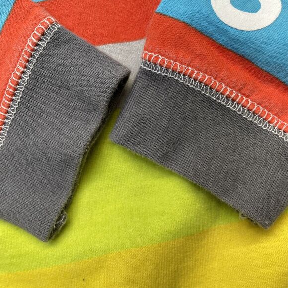 Crocs Full Zip Sweater Boys 10 Yellow Striped Blue Green Hoodie Sweatshirt - Picture 15 of 16